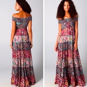 RARE Cascade Free People Paisley Maxi Dress